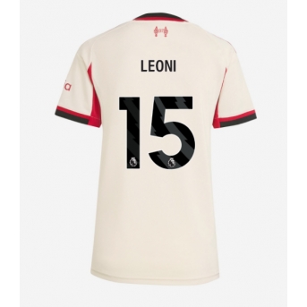 Liverpool Giovanni Leoni #15 Maglia Gara Trasferta Repliche 2025-26 Donna Maniche Corte